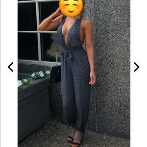 Lulus small halter jumpsuit